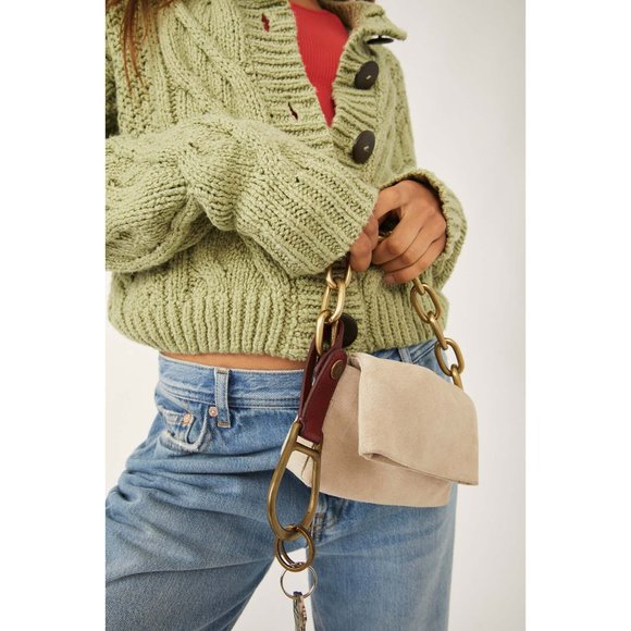 🎉LAST CHANCE🎉 NWT Free People We The Free Derby Leather Keyring / Sedona - Picture 3 of 3